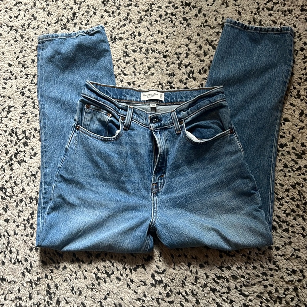 Abercrombie & Fitch the 90s straight ultra high rise 28 XS
